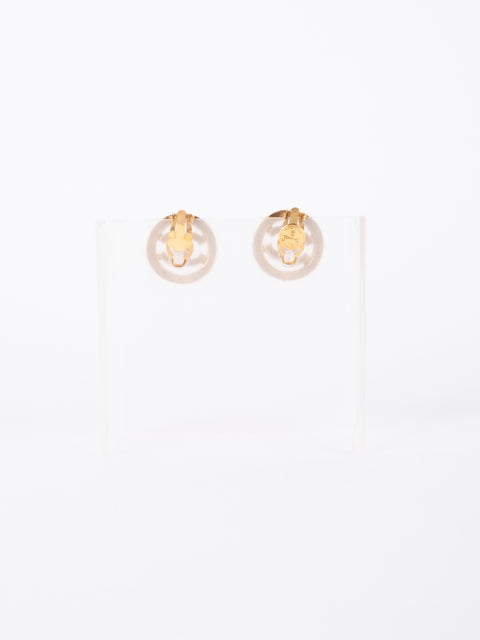 CHANEL CC Crystal Clip-On Earrings – Karl Lagerfeld Era נדיר במיוחד