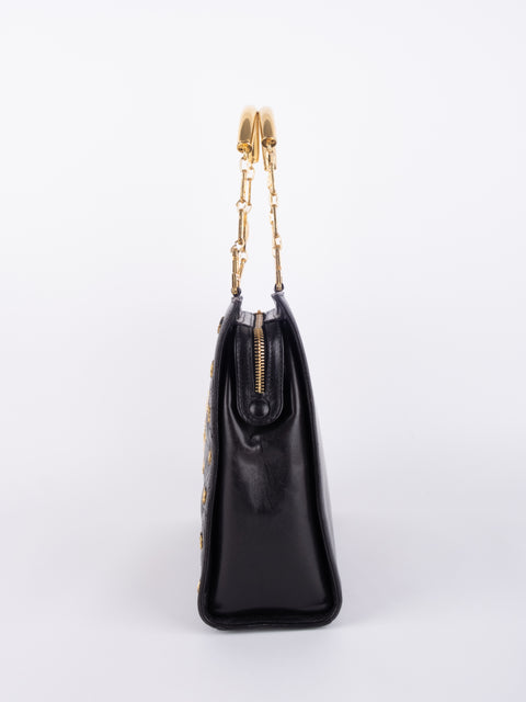 GIANNI VERSACE Vintage Medusa Studded Mini Bag – Extremely Rare