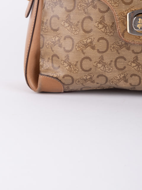 Celine Macadam Vintage Beige Shoulder Bag
