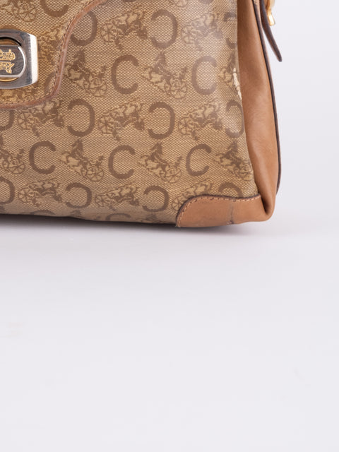 Celine Macadam Vintage Beige Shoulder Bag