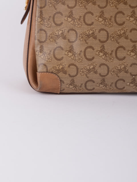 Celine Macadam Vintage Beige Shoulder Bag