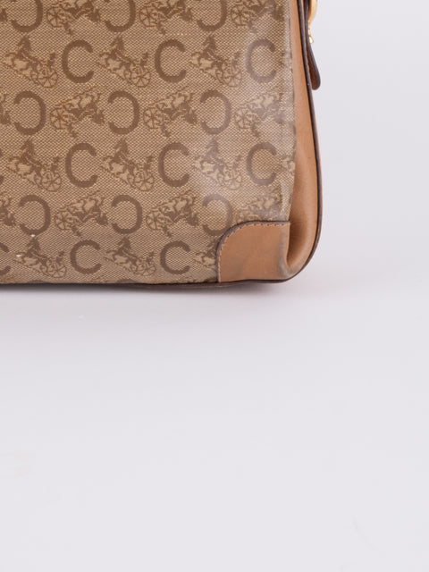Celine Macadam Vintage Beige Shoulder Bag
