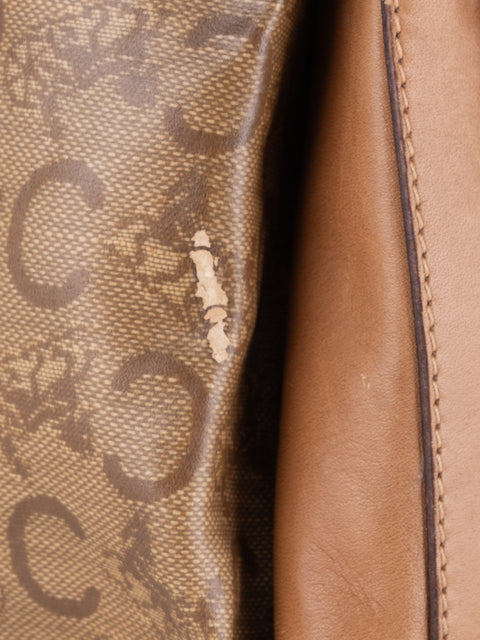 Celine Macadam Vintage Beige Shoulder Bag
