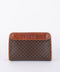 Celine Macadam Vintage Brown Leather Trim Pouch