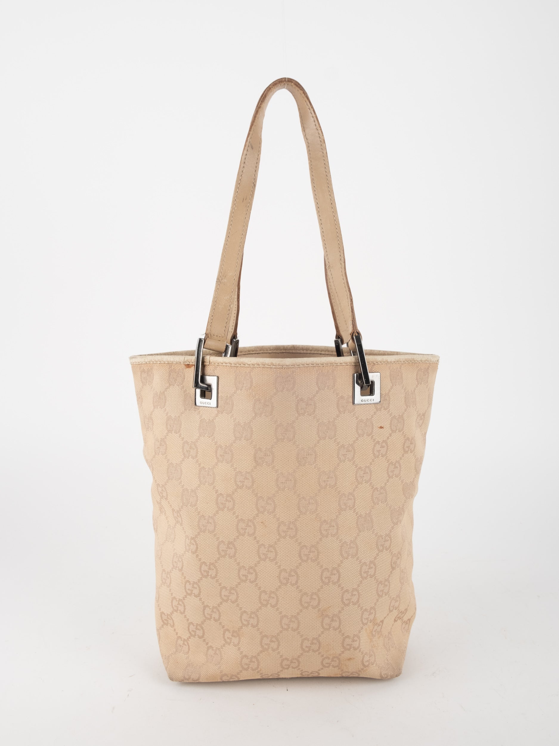 Gucci GG Canvas Tote Bag Beige