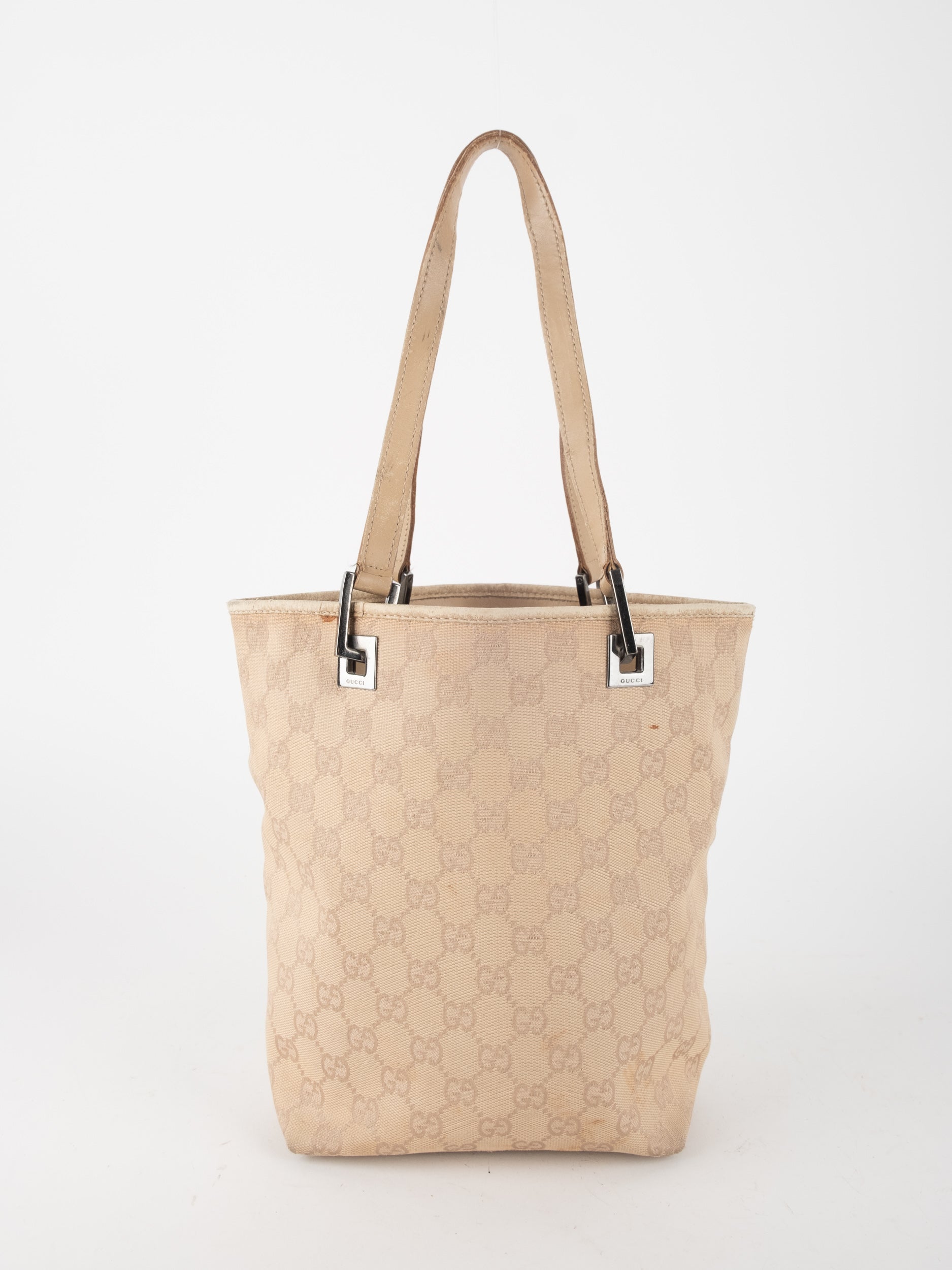 Gucci GG Canvas Tote Bag Beige