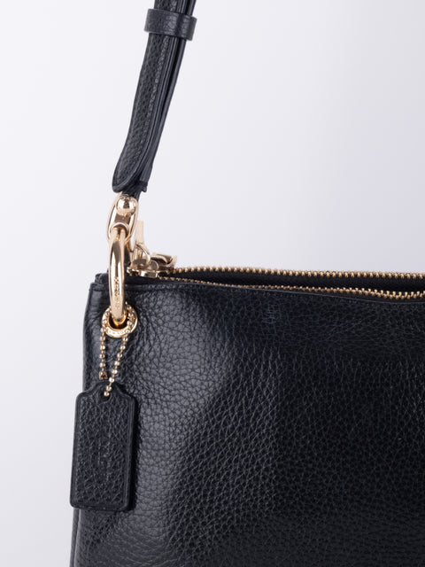 Coach Navy Blue Leather Shoulder Bag