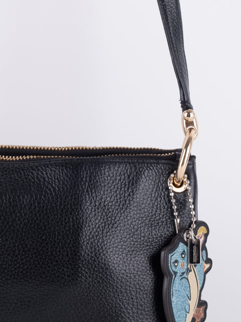 Coach Navy Blue Leather Shoulder Bag