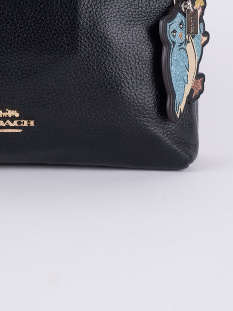 Coach Navy Blue Leather Shoulder Bag