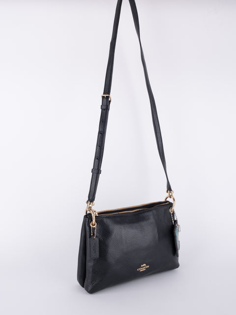 Coach Navy Blue Leather Shoulder Bag
