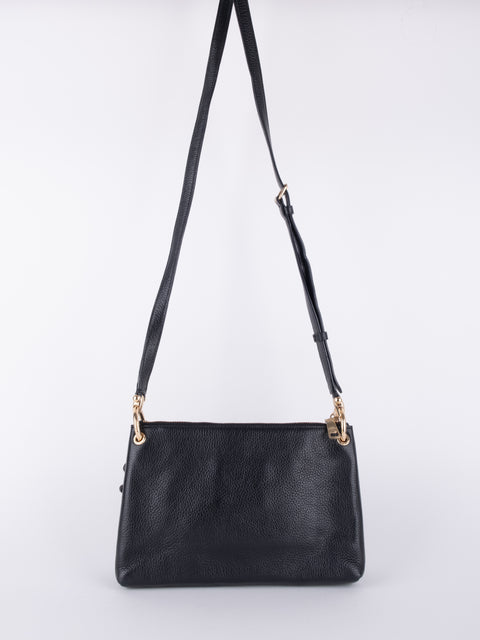Coach Navy Blue Leather Shoulder Bag