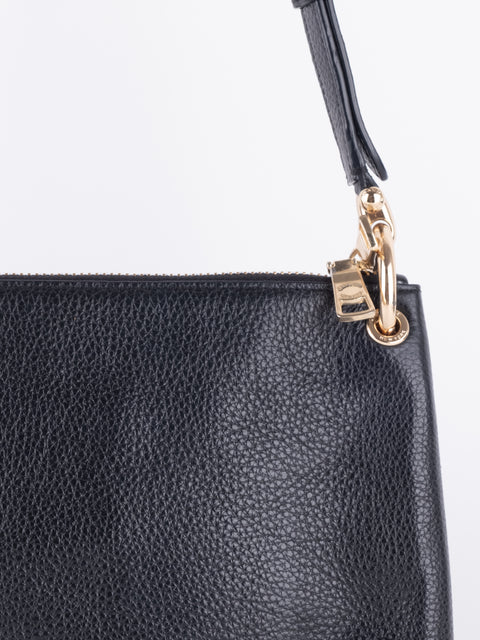 Coach Navy Blue Leather Shoulder Bag