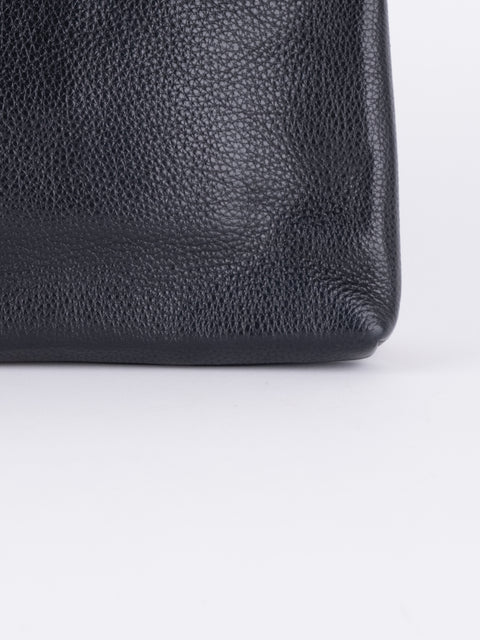 Coach Navy Blue Leather Shoulder Bag