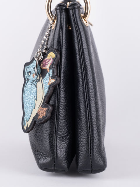 Coach Navy Blue Leather Shoulder Bag