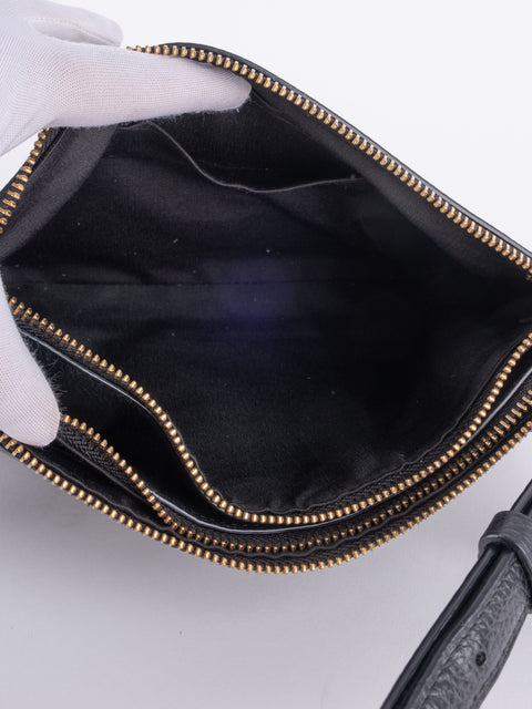 Coach Navy Blue Leather Shoulder Bag