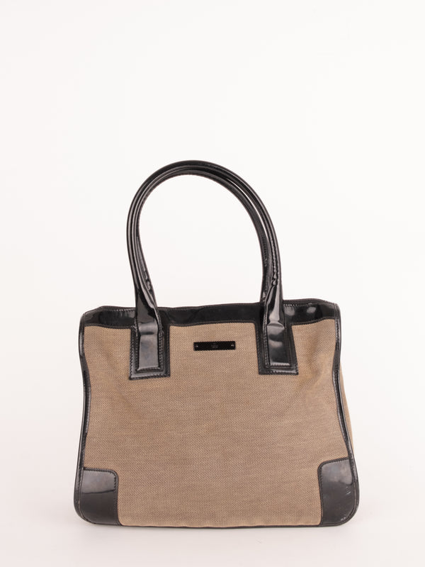 Gucci Vintage Canvas Tote Bag