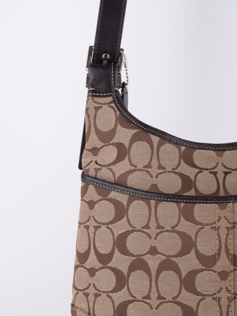 Coach Signature Canvas Shoulder Bag