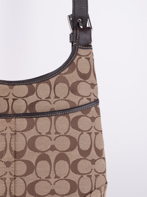 Coach Signature Canvas Shoulder Bag
