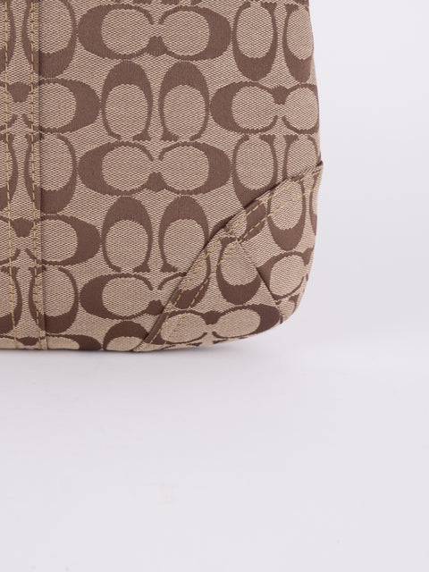 Coach Signature Canvas Shoulder Bag