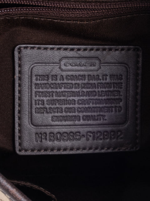 Coach Signature Canvas Shoulder Bag