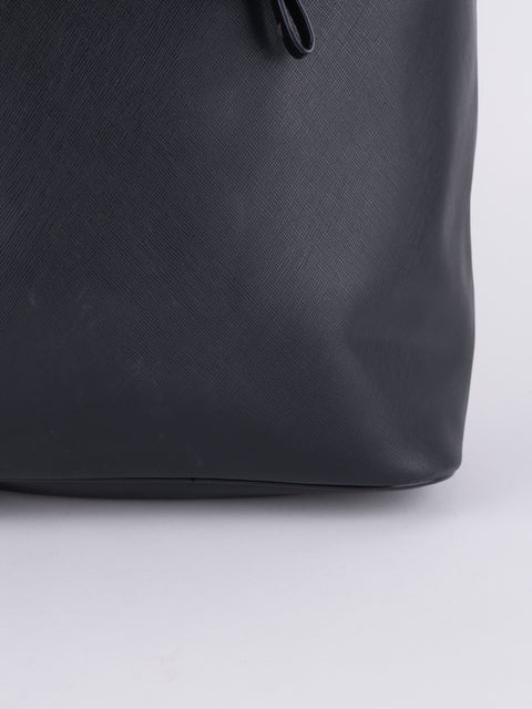 Coach Black Leather Tote Bag