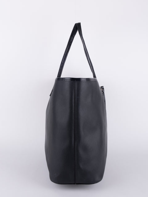 Coach Black Leather Tote Bag