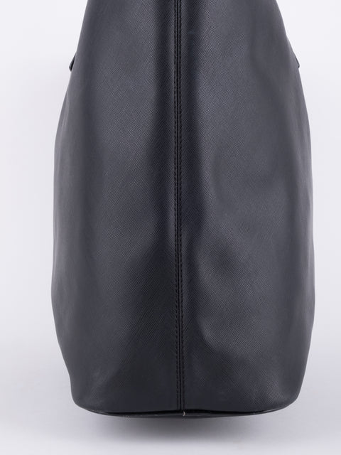 Coach Black Leather Tote Bag