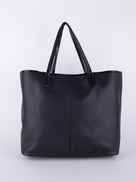 Coach Black Leather Tote Bag