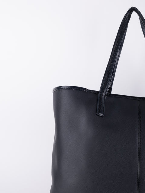 Coach Black Leather Tote Bag