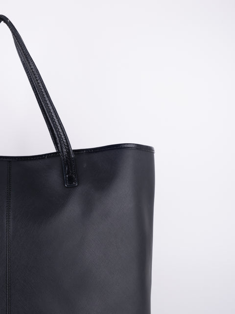 Coach Black Leather Tote Bag