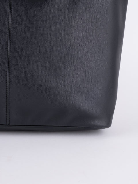 Coach Black Leather Tote Bag
