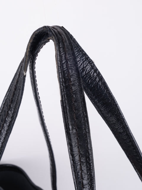 Coach Black Leather Tote Bag