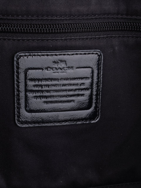 Coach Black Leather Tote Bag
