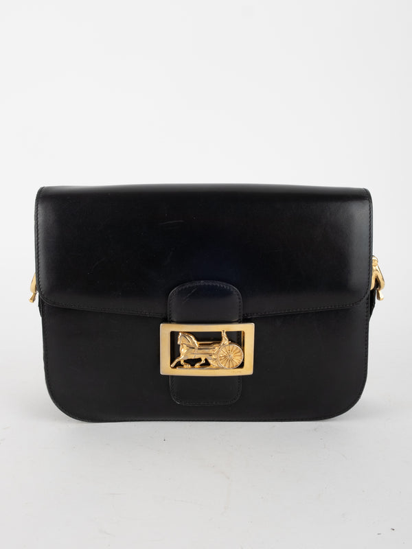 CELINE Vintage Leather Crossbody Bag
