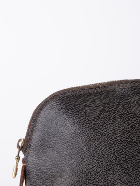 Louis Vuitton Vintage Monogram Dark Brown Cosmetic Pouch