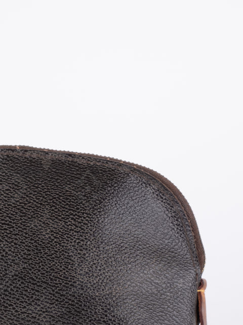 Louis Vuitton Vintage Monogram Dark Brown Cosmetic Pouch