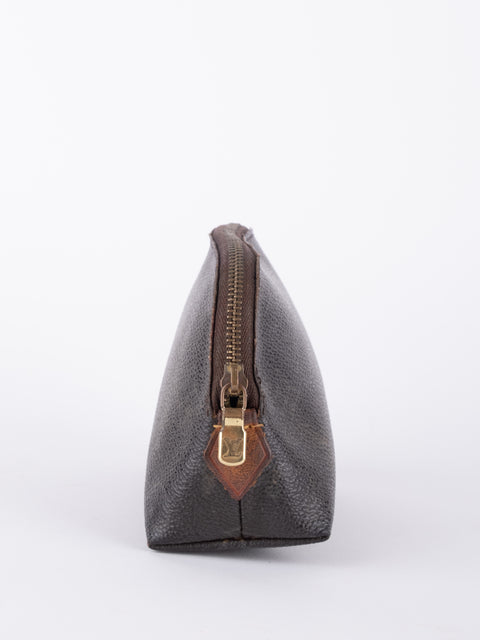 Louis Vuitton Vintage Monogram Dark Brown Cosmetic Pouch