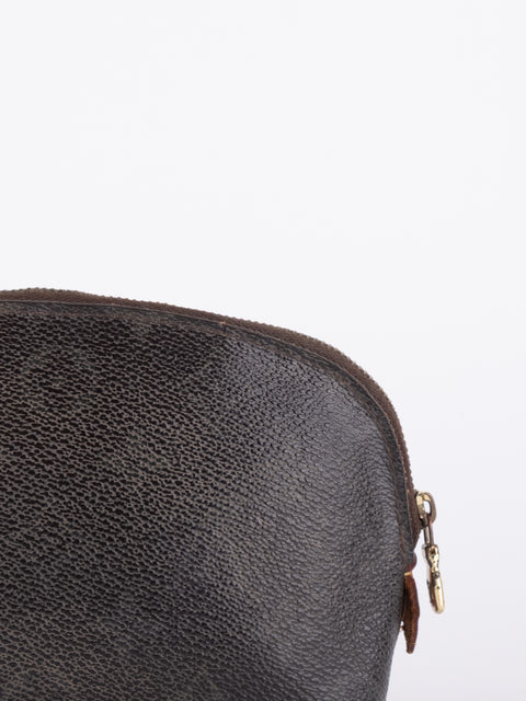 Louis Vuitton Vintage Monogram Dark Brown Cosmetic Pouch