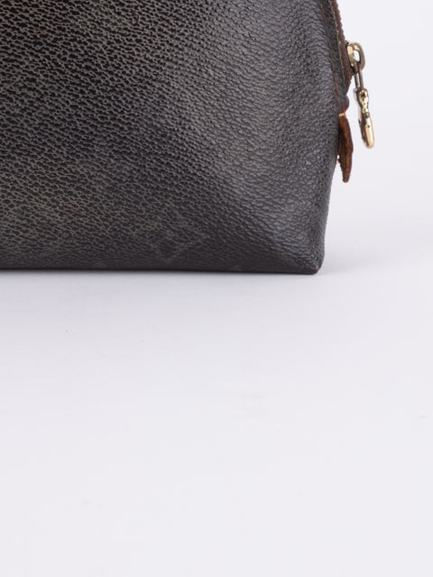 Louis Vuitton Vintage Monogram Dark Brown Cosmetic Pouch