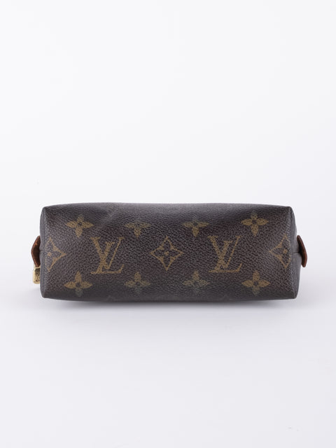 Louis Vuitton Vintage Monogram Dark Brown Cosmetic Pouch