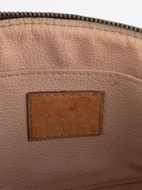 Louis Vuitton Vintage Monogram Dark Brown Cosmetic Pouch