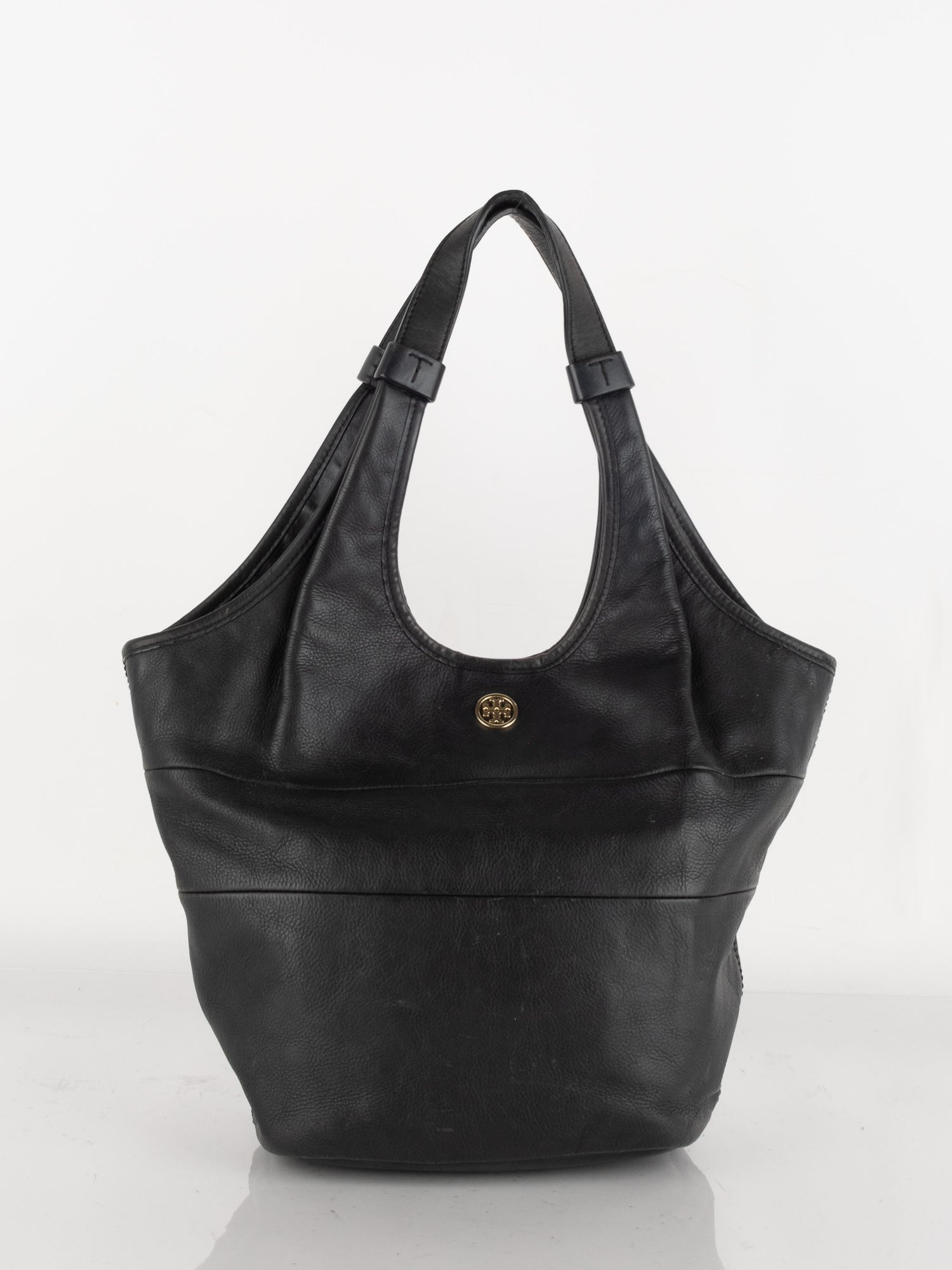 Tory Burch Black Leather Hobo Bag