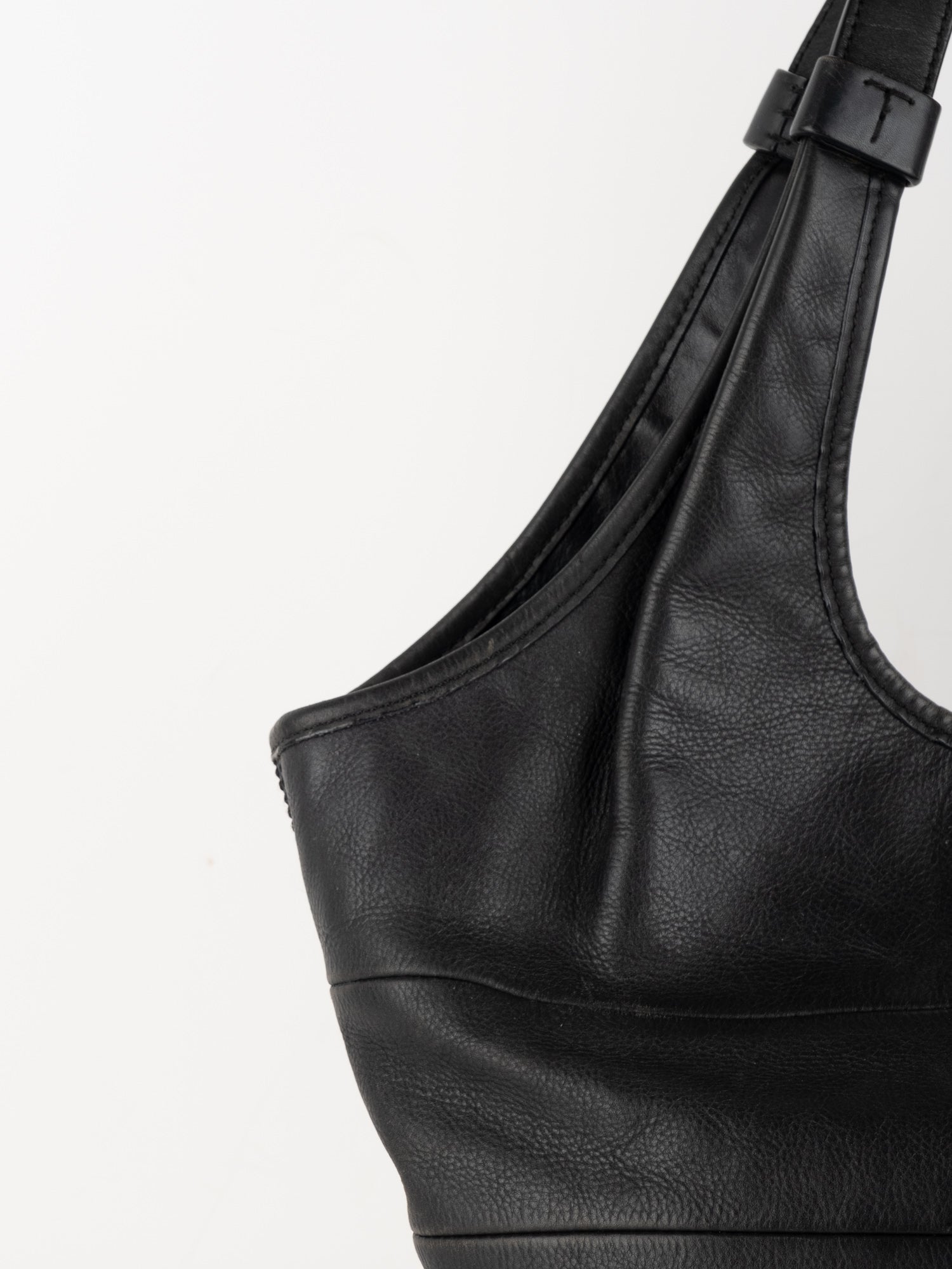 Tory Burch Black Leather Hobo Bag