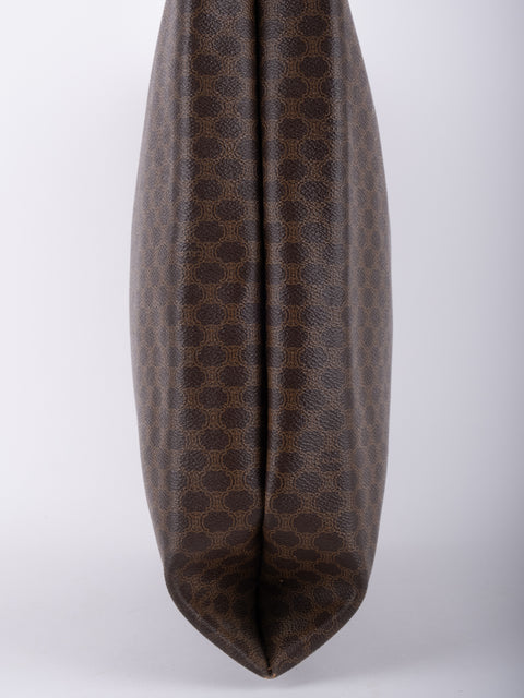 Celine Macadam Vintage Brown Tote Bag