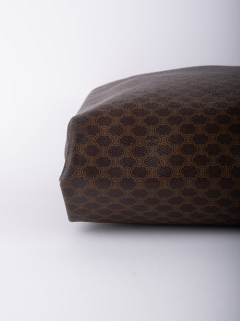 Celine Macadam Vintage Brown Tote Bag