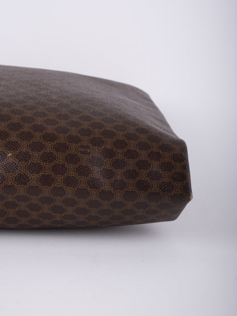 Celine Macadam Vintage Brown Tote Bag