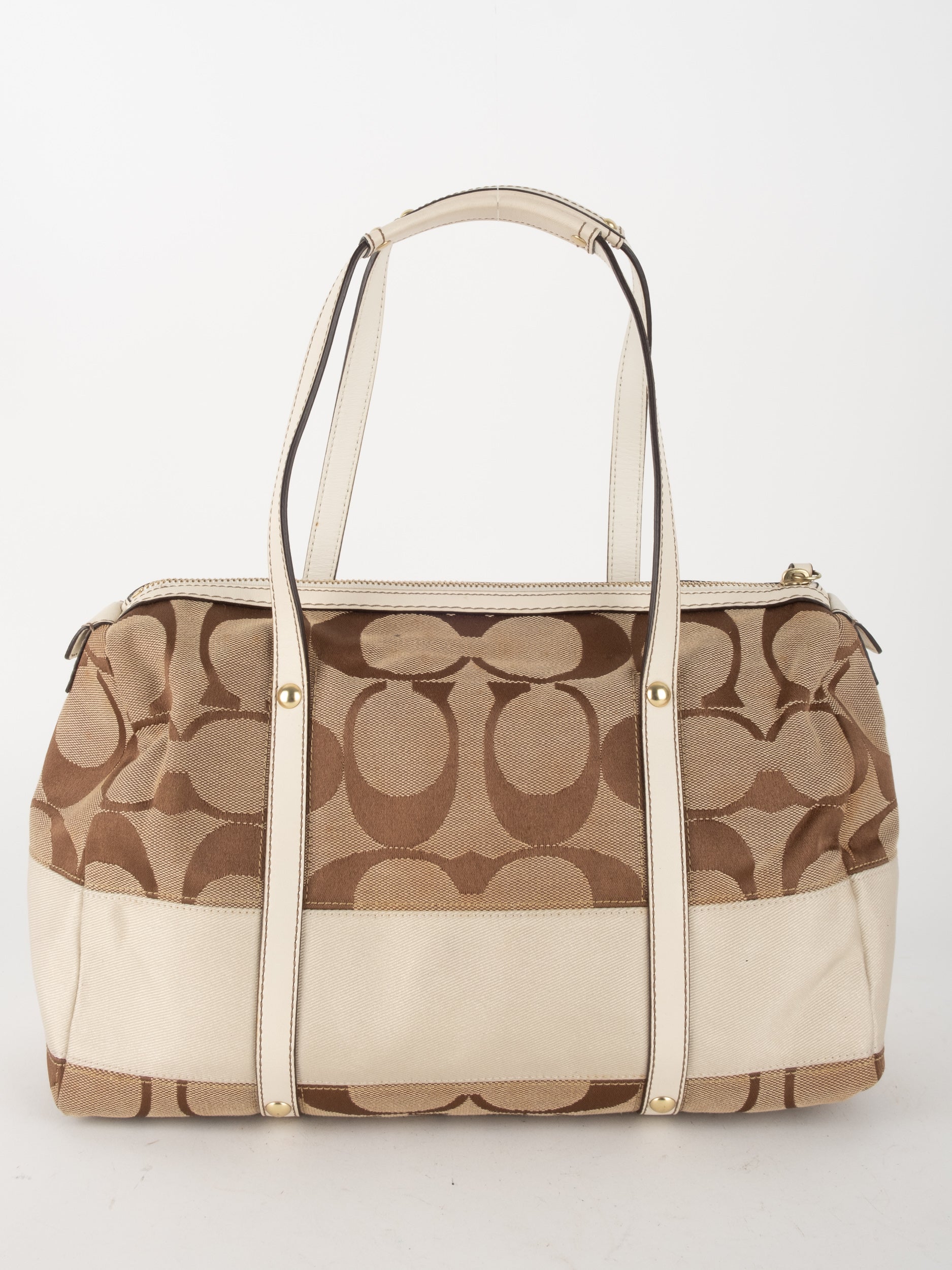 COACH Signature Canvas Satchel