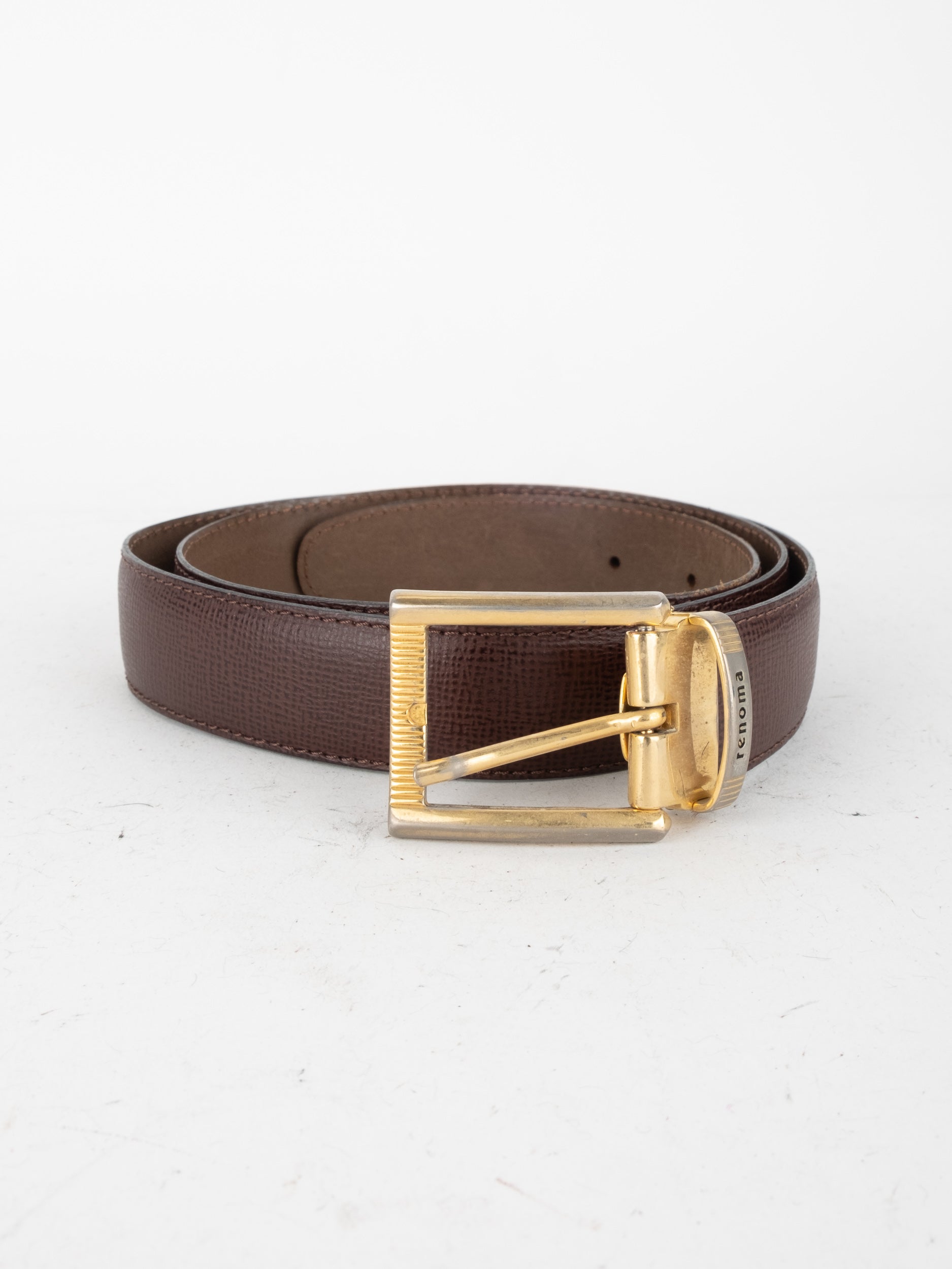 REMONA Leather Belt Brown