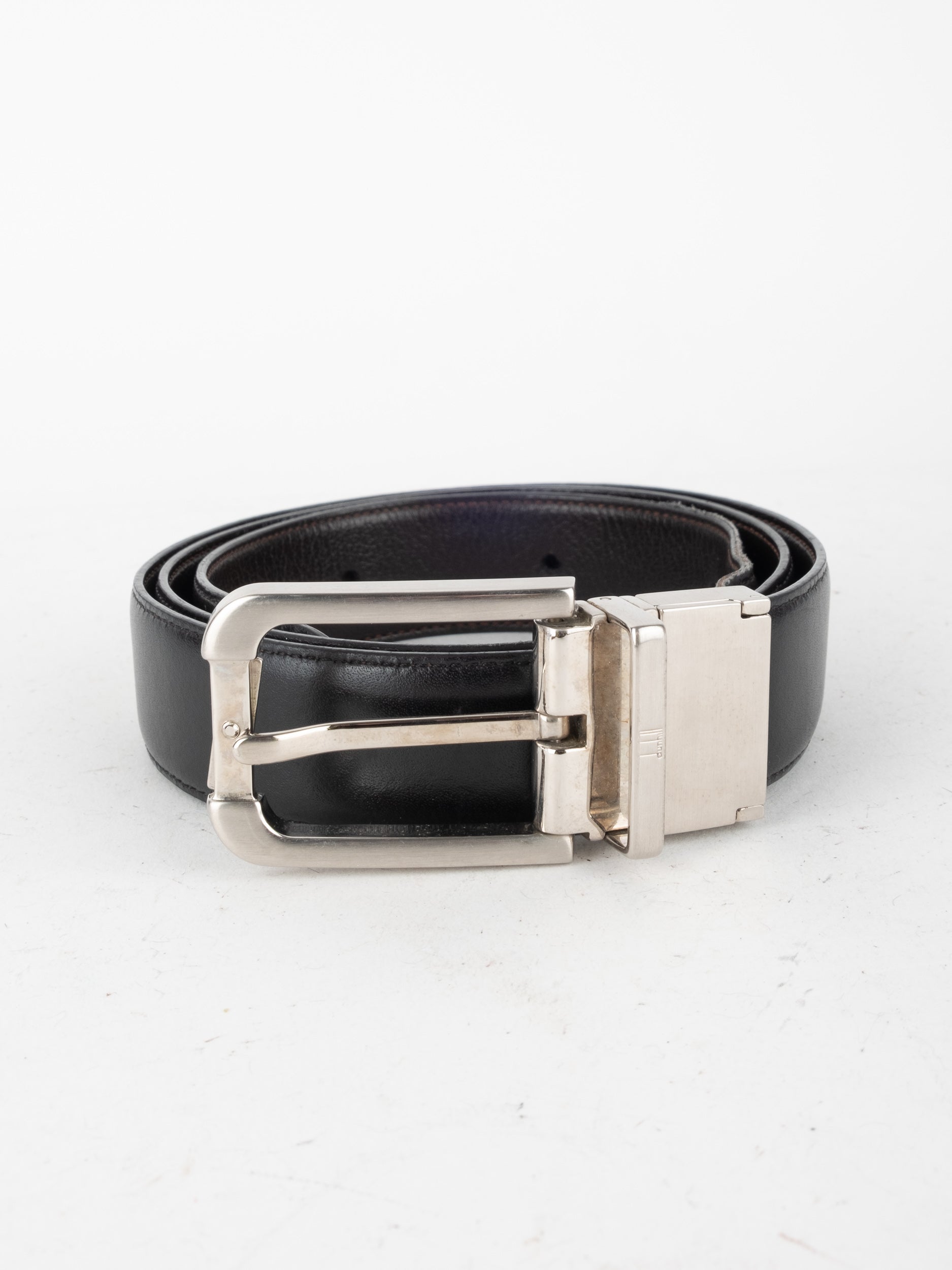 DUNHILL Leather Belt Black