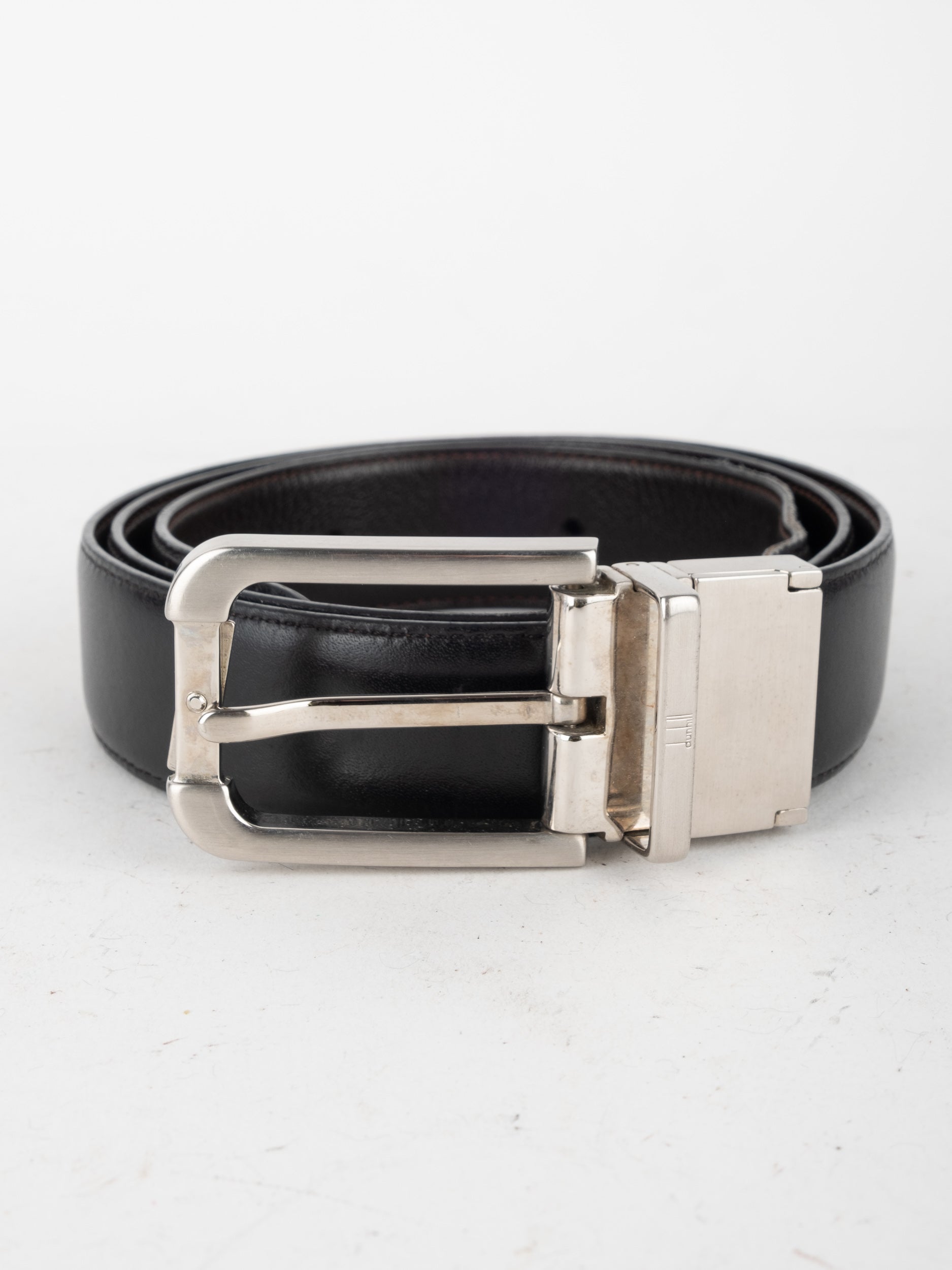 DUNHILL Leather Belt Black